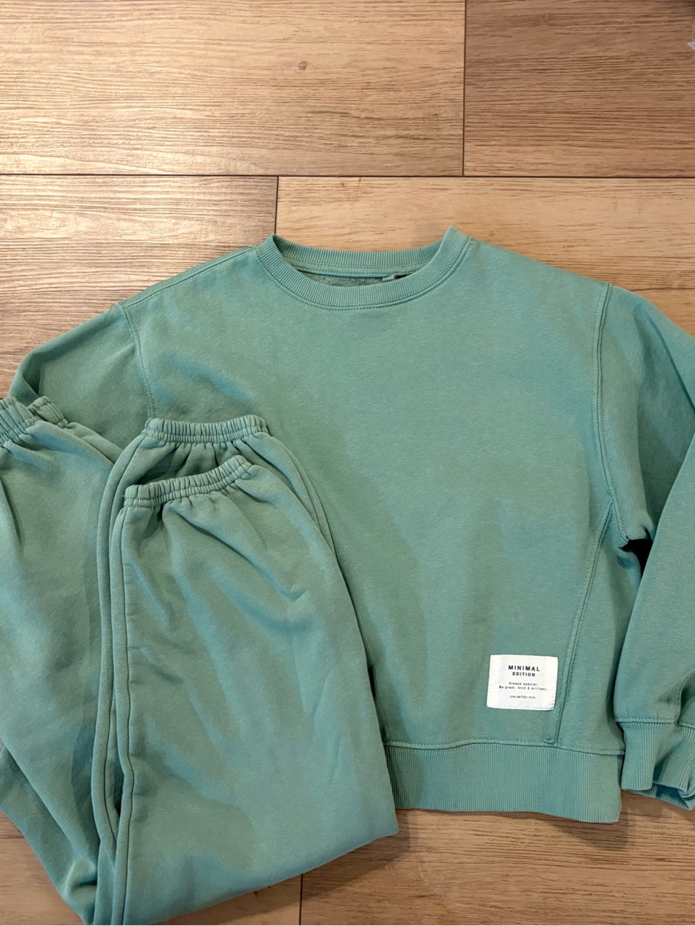Zara Sage Green Sweatshirt and Joggers Set